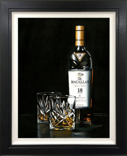 Blame It On The Whisky - Canvas - Artist Proof Black Framed