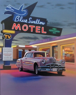 Blue Swallow Motel - Framed