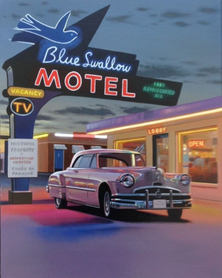 Blue Swallow Motel - Framed