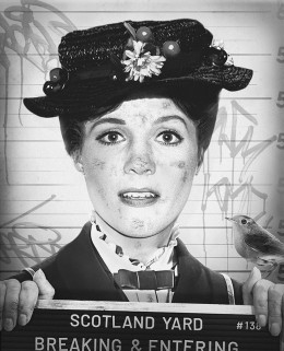 Breaking And Entering (Black & White) - Mounted