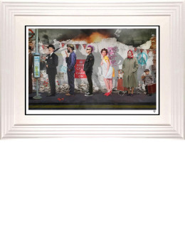 Britannia Row II - Artist Proof White Framed