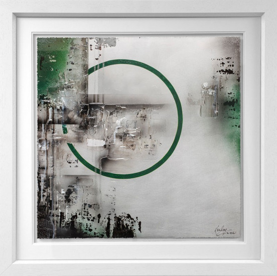 British Racing Green - White Framed