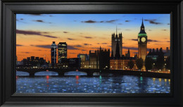 Capital Dusk - Canvas - Framed