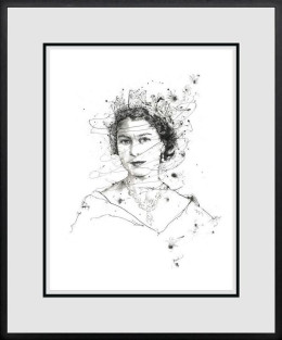 Celebrating Her Majesty - Black Framed