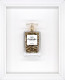 Chanel No.5 Capsules – (Gold) On White - White Framed
