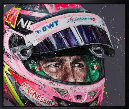 Checo - Canvas - Artist Proof Black Framed - Framed Box Canvas