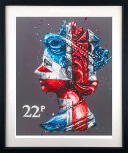 Commemorative Queen 22 - Black Framed