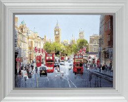 Coronation Street - White Framed