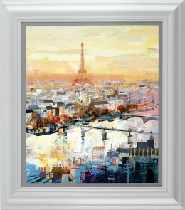 Eiffel For You - White Framed