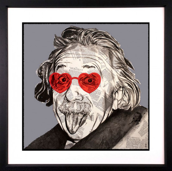 Einstein = MC Squared - Black Framed