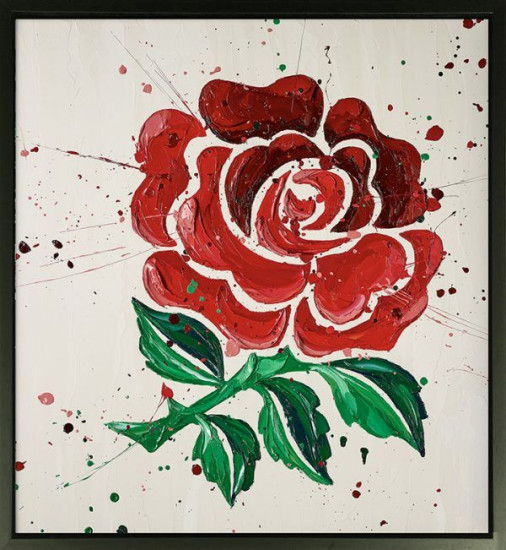 English Rose - Canvas - Black Framed