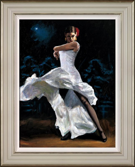 Flamenca De Blanco - Cream Framed