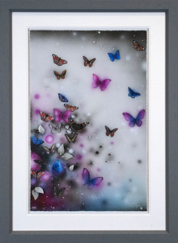 Flutter - Artist Proof Grey Framed