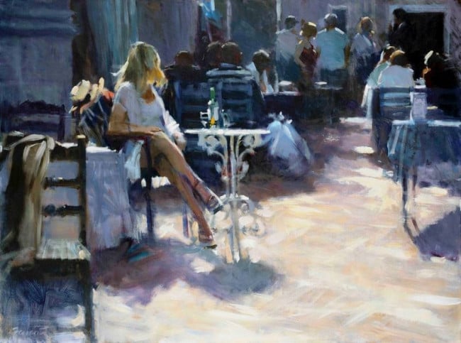 Girl At The Cafe - Print Girl At The Cafe - Print