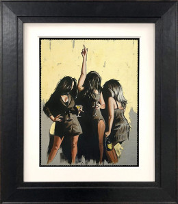 Girls Night Out - Study - Gold Metallic - Black Framed