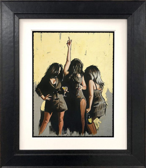 Girls Night Out - Study - Gold Metallic - Black Framed