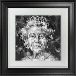 Her Majesty (The Queen) - Miniature - Black Framed