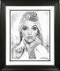 Hit Me Baby, One More Time (Black & White) - Black Framed