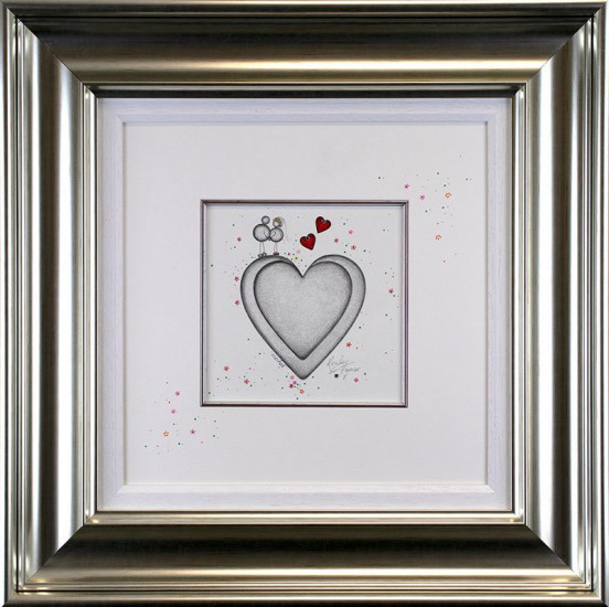 Hitched - Original Sketch - Silver Framed