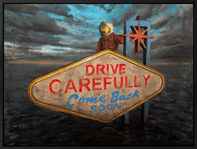 I Am Back, But Where Are You - Original - Framed I Am Back, But Where Are You - Original - Framed