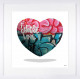 I Choose Love - White Background - Regular Size - White Framed