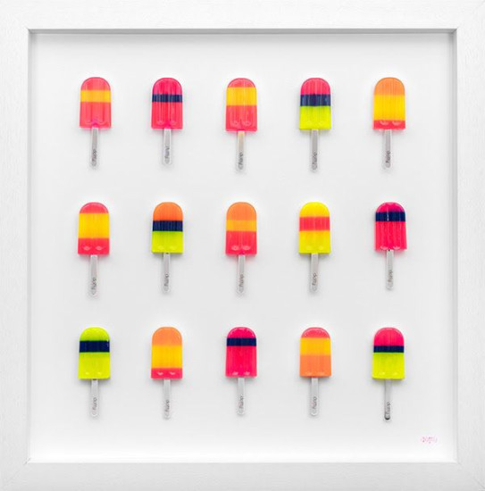 Ice Ice Baby (15 Lolly Square) - Framed