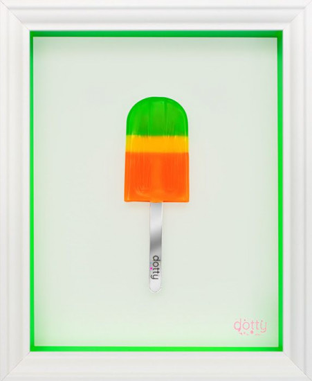 Ice Ice Baby (Green Border) - Original - Framed Ice Ice Baby (Green Border) - Original - Framed