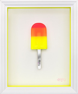 Ice Ice Baby (Yellow Border) - Original - Framed