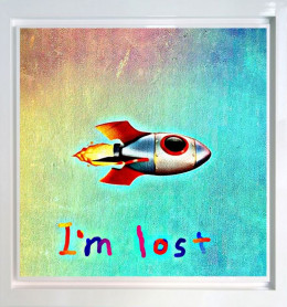 Im Lost - Canvas - White Framed