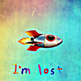 Im Lost - Paper - White Framed