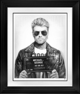 I'm Your Man (Black & White) - Artist Proof Black Framed