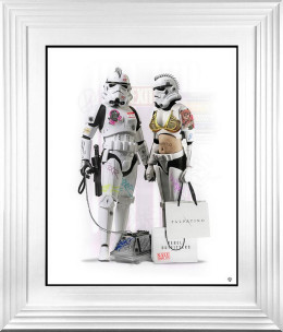 Imperial Shopping - White Framed