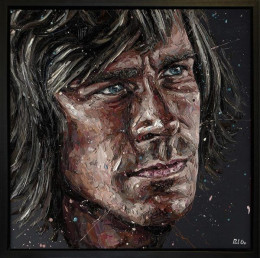 James Hunt - Canvas - Black Framed - Framed Box Canvas