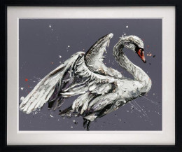 John The Swan - Black Framed