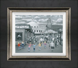 Just Like The Spanish City To Me - Canvas - Black Framed