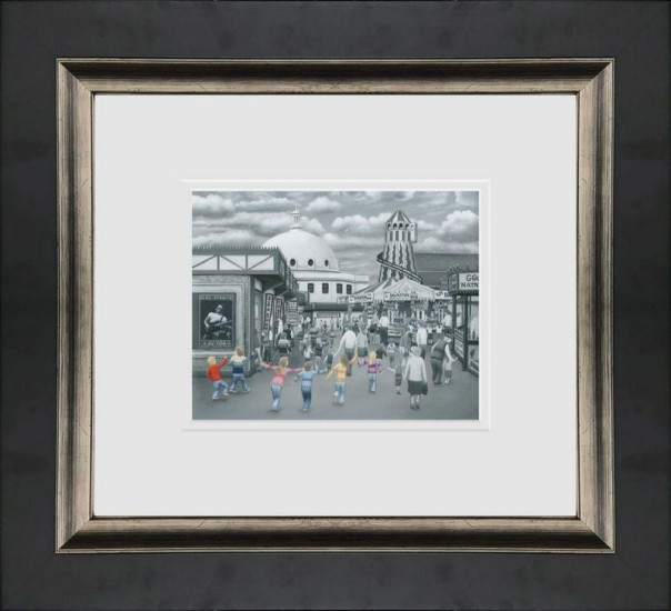 Just Like The Spanish City To Me - Paper - Black Framed