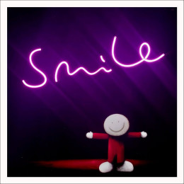 Keep Smiling (LED Illuminated) - White Framed