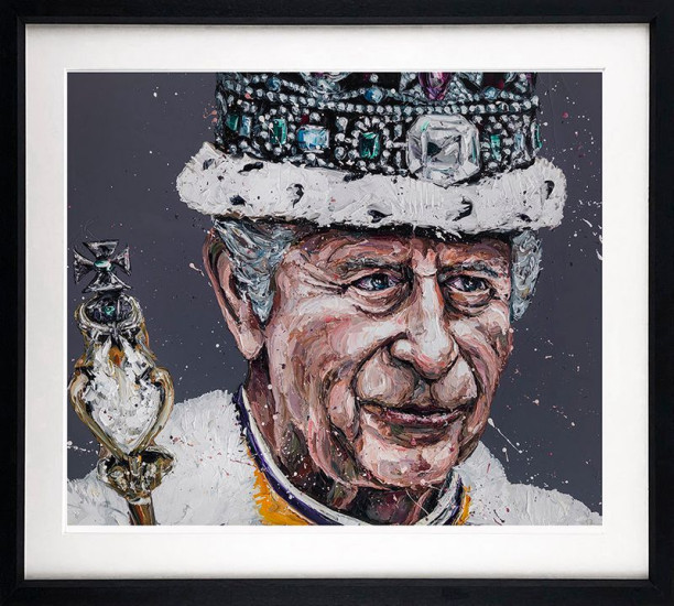 King Charles - Artist Proof Black Framed