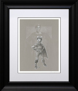 Lad Of Steel - Sketch - Black Framed