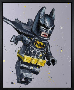 Lego Batman - Canvas - Artist Proof Black Framed - Framed Box Canvas