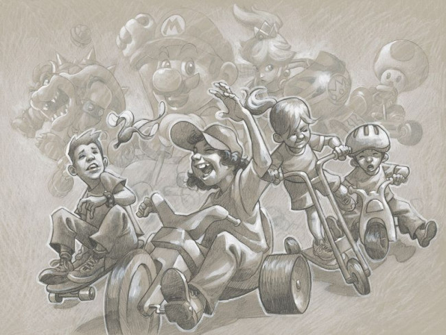 Let's A Go (Mario Kart) - Sketch