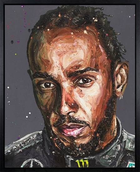 Lewis Portrait '23 - Canvas - Artist Proof Black Framed