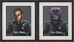 Lewis - Seven Time World Champion - 3D Lenticular - Framed