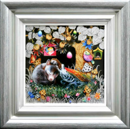 Little Fox and the Moth Fairy - Framed