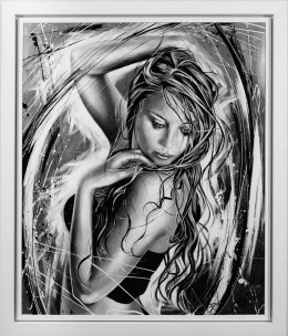 Locked Inside - Original On Aluminium - Framed - Framed Box Canvas