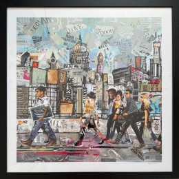 London Walk II (Square) - Limited Edition - Black Framed