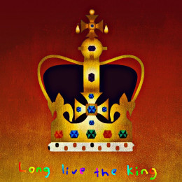 Long Live The King - Paper - White Framed