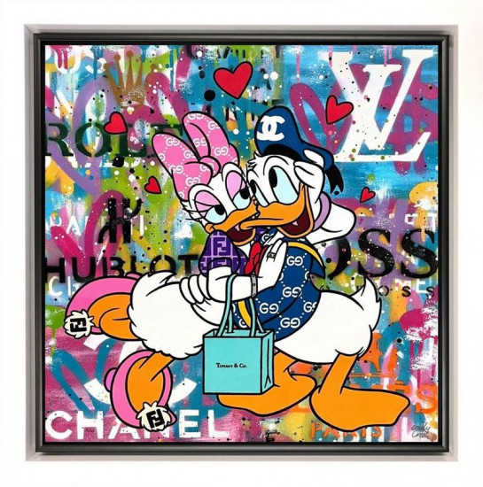 Love Ducks - White Framed