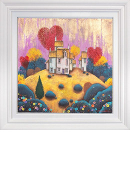 Love Hut II - White Framed