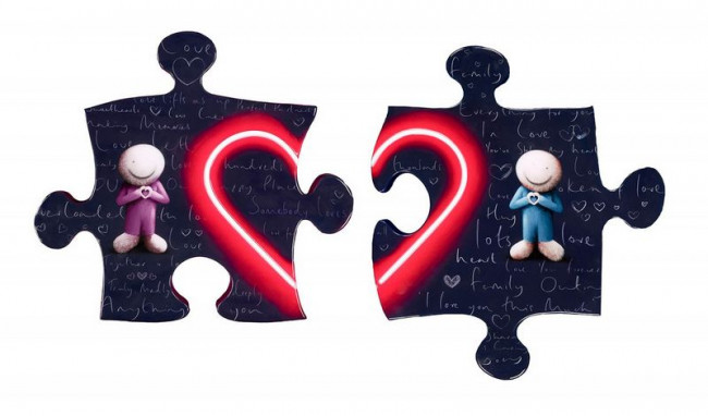 Made For Each Other (Pair Puzzle Pieces)